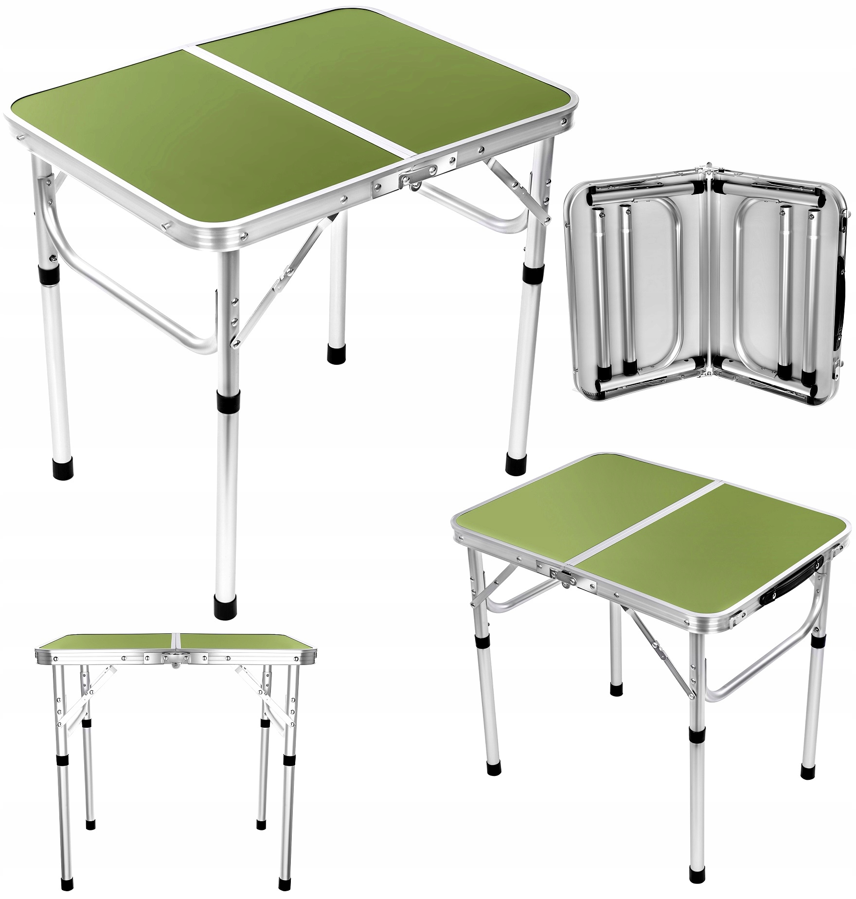 Stolik Turystyczny Enero Camp 60x45 Zielony Składany Walizka Na Ryby Balkon