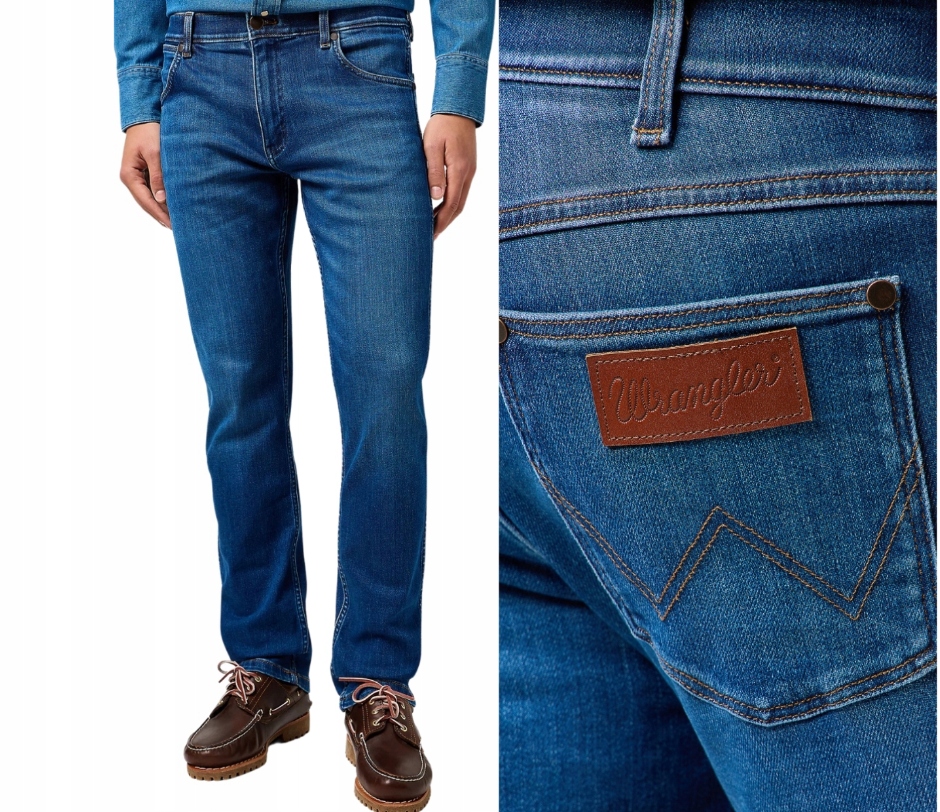 Wrangler Greensboro pánské jednoduché džínové kalhoty Dandelion W40 L34