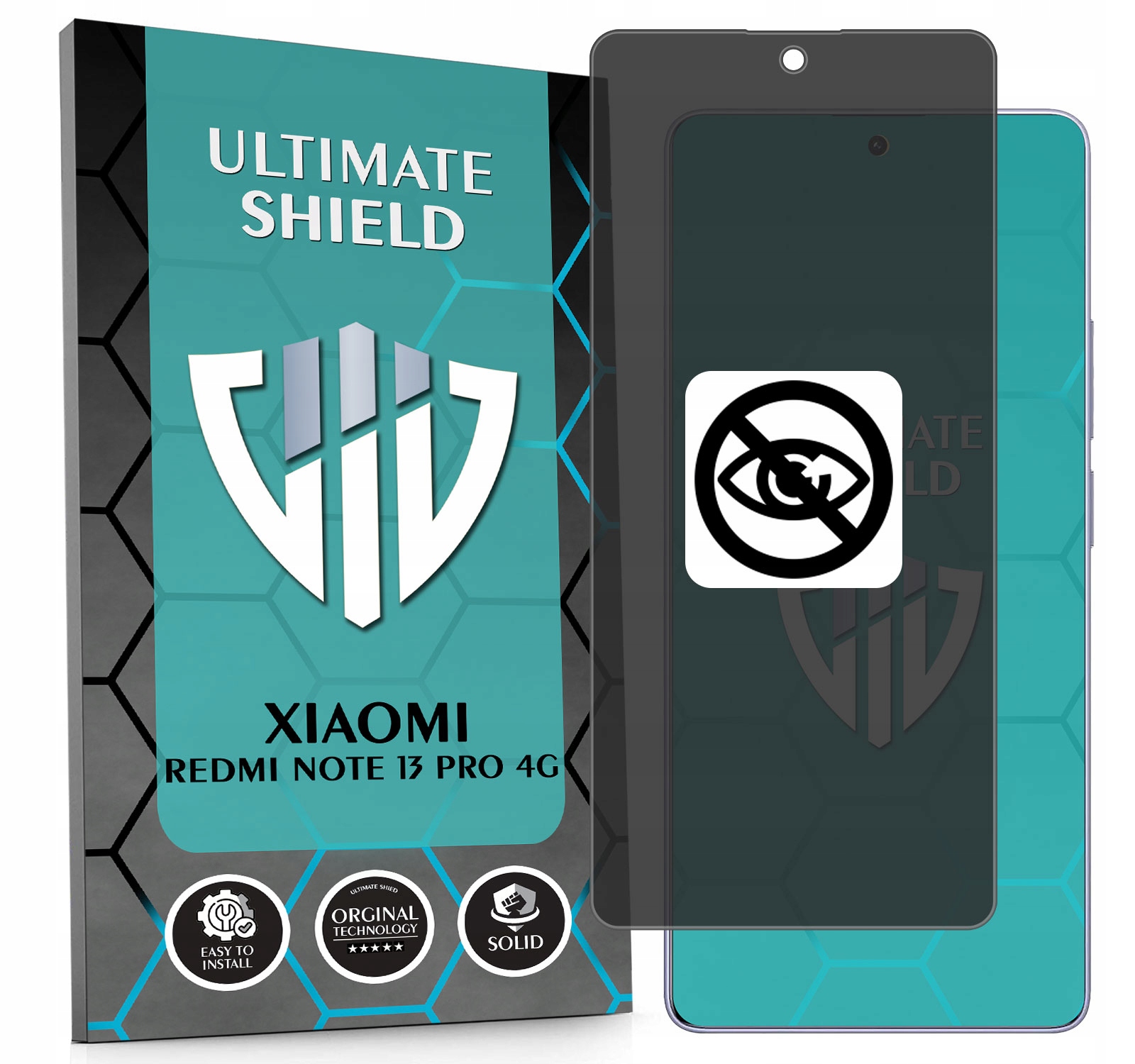 FOLIA 5D ANTYSZPIEGOWSKIE DO XIAOMI REDMI NOTE 13 PRO 4G HYBRYDOWE MATOWE O