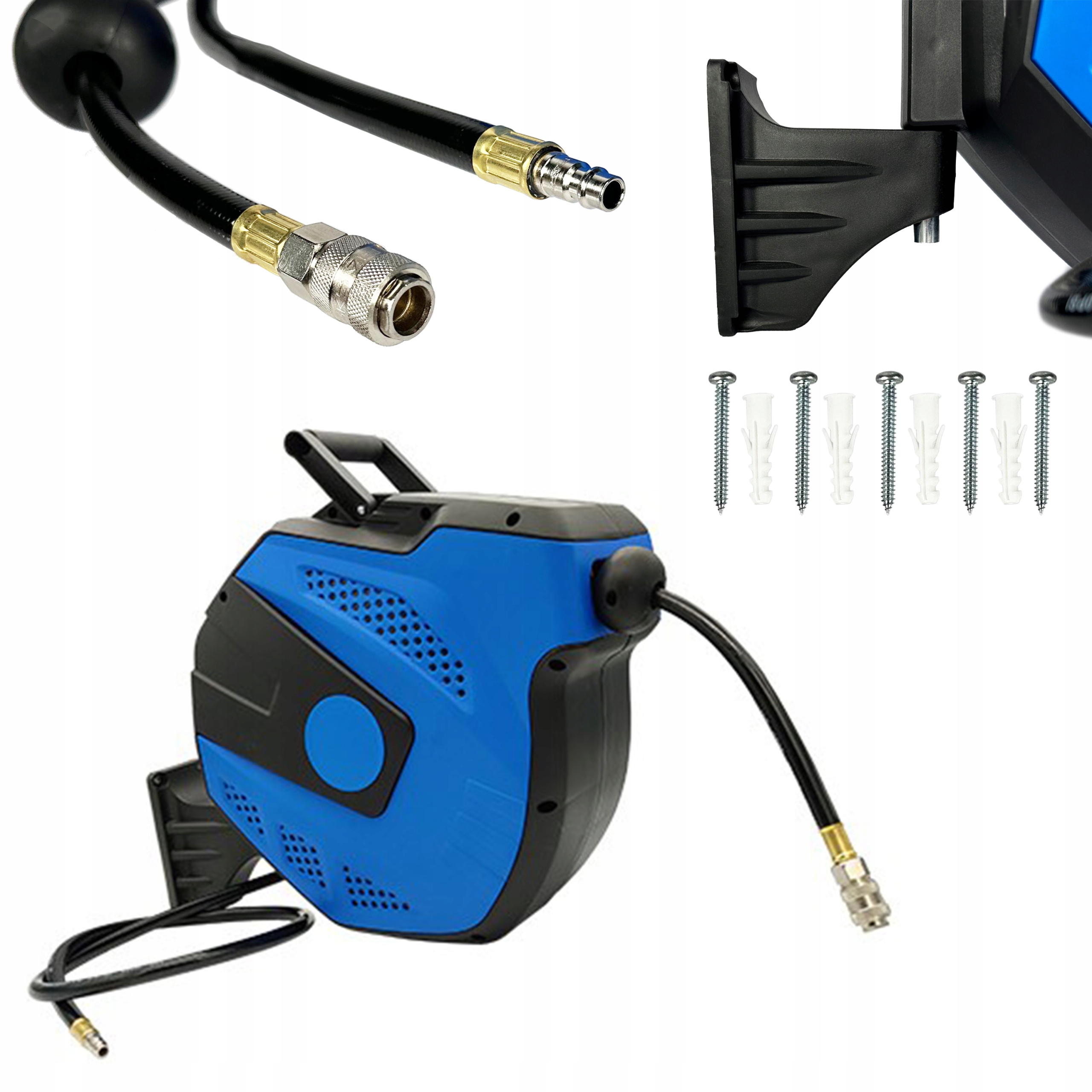 Pneumatická Hadica 10x14.5 mm 15 m Automaticky Navinutá Na Navíjači Bubna