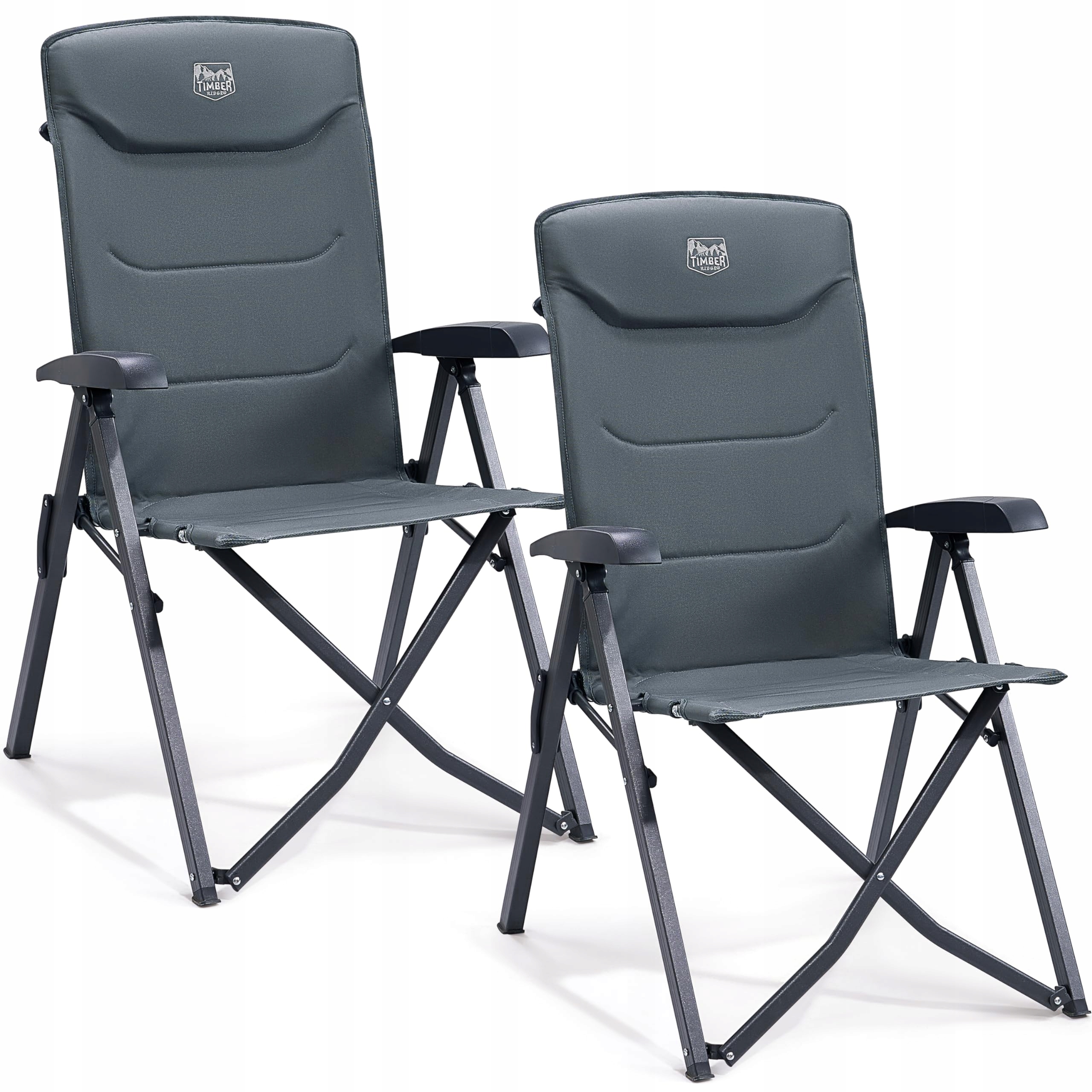 2x Ležadlo Skladacie kempingové stoličky 2 kusy nastaviteľné 4p Timber Ridge