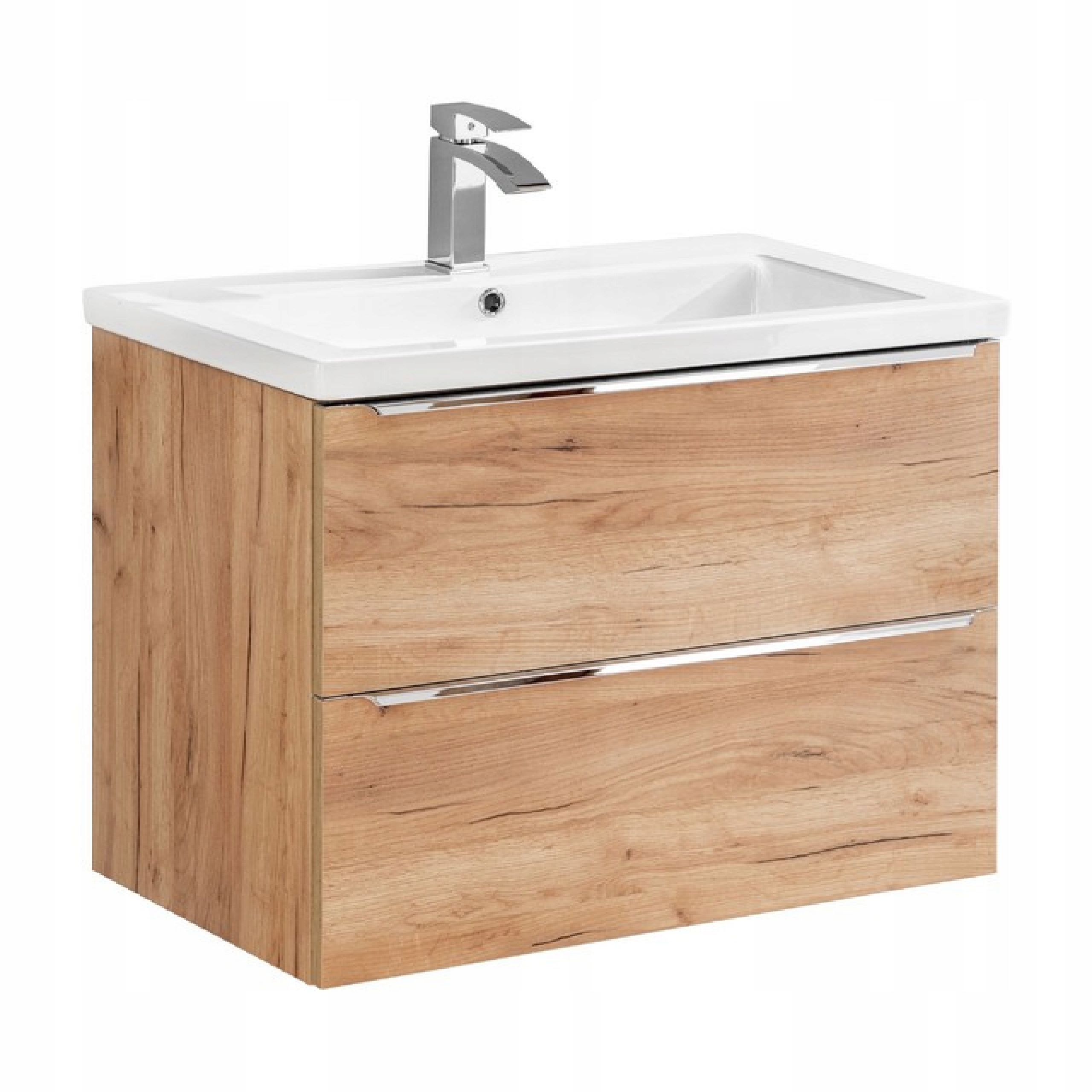 Wisząca szafka pod umywalkę 80 cm CAPRI OAK 821 Marka Comad