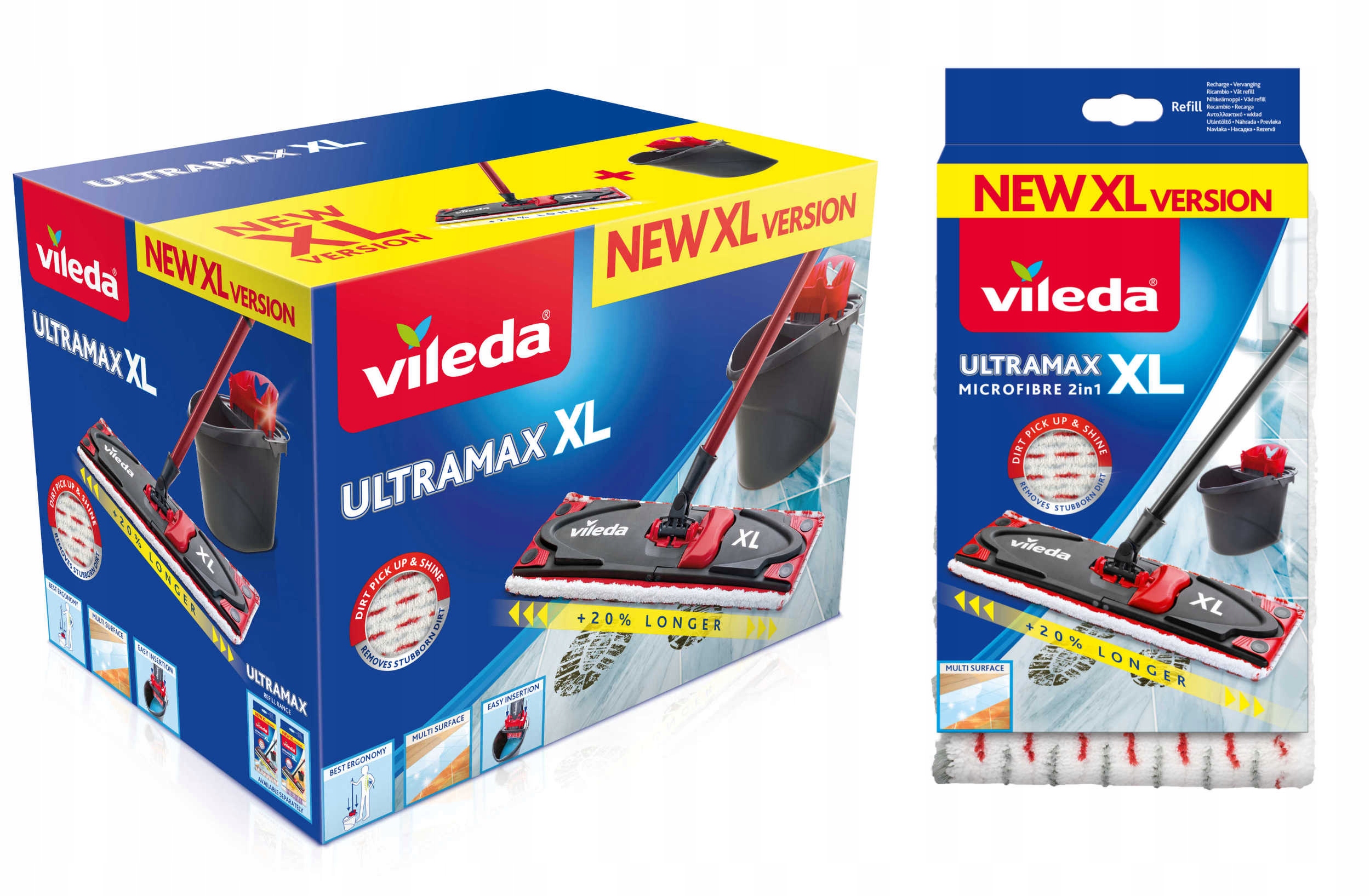 

Vileda Mop płaski Ultramax XL zestaw 2 wkłady