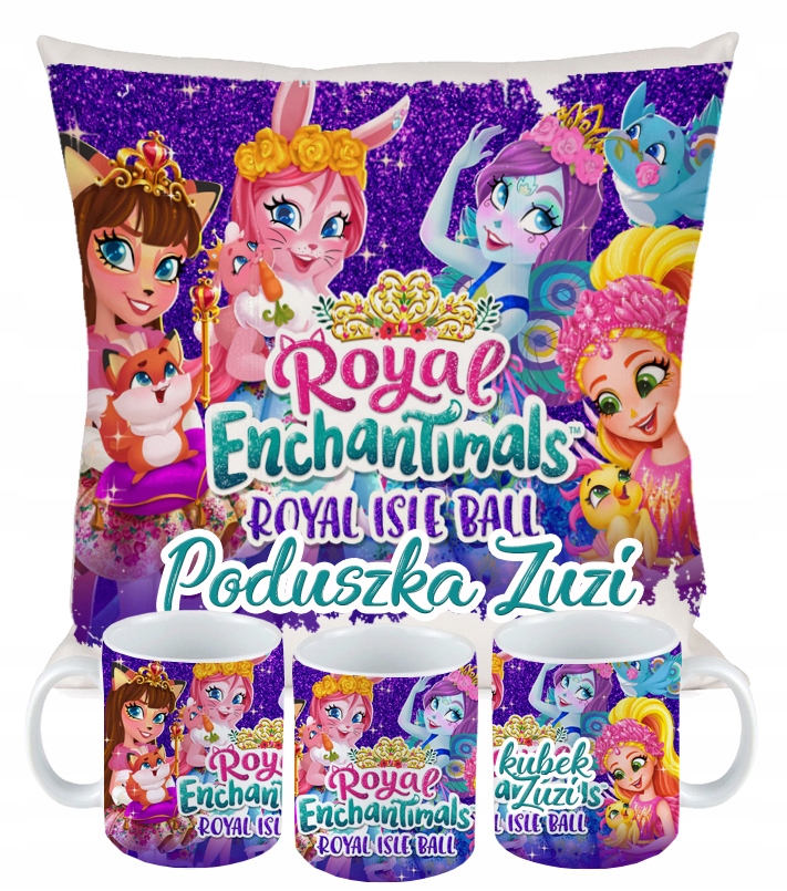 ZESTAW PODUSZKA KUBEK ENCHANTIMALS PREZENT