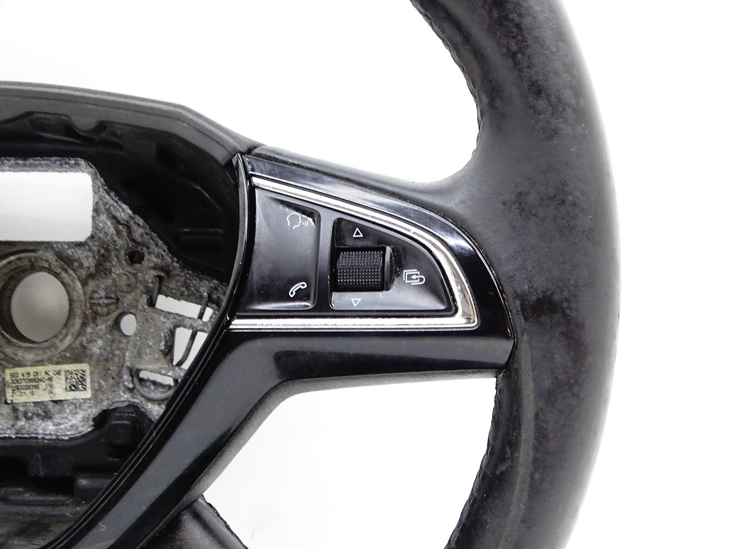 steering wheel, black leather MULTI SKODA OCTAVIA III 5E 5E0419091AC