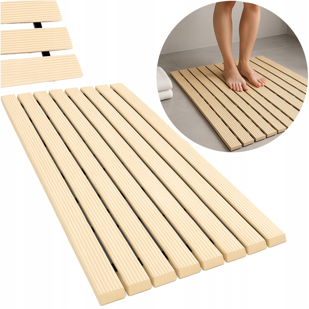 Protiskluzová koupelnová podložka pod sprchu do sauny a bazénu 43x61 cm