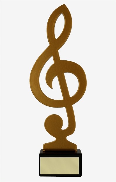 

Statuetka figurka muzyka klucz 21 cm
