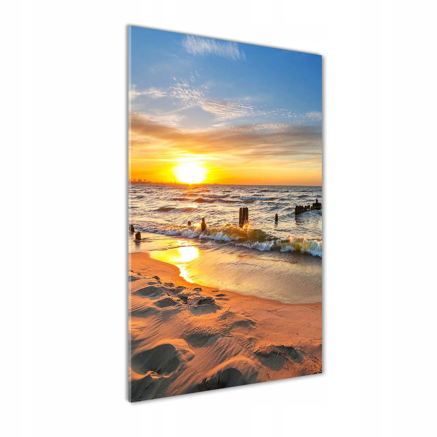 

Foto obraz na szkle Zachód słońca morze 60x120 cm