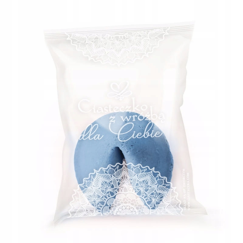 

Ciasteczka z wróżbą Niebieskie Koronka 10szt
