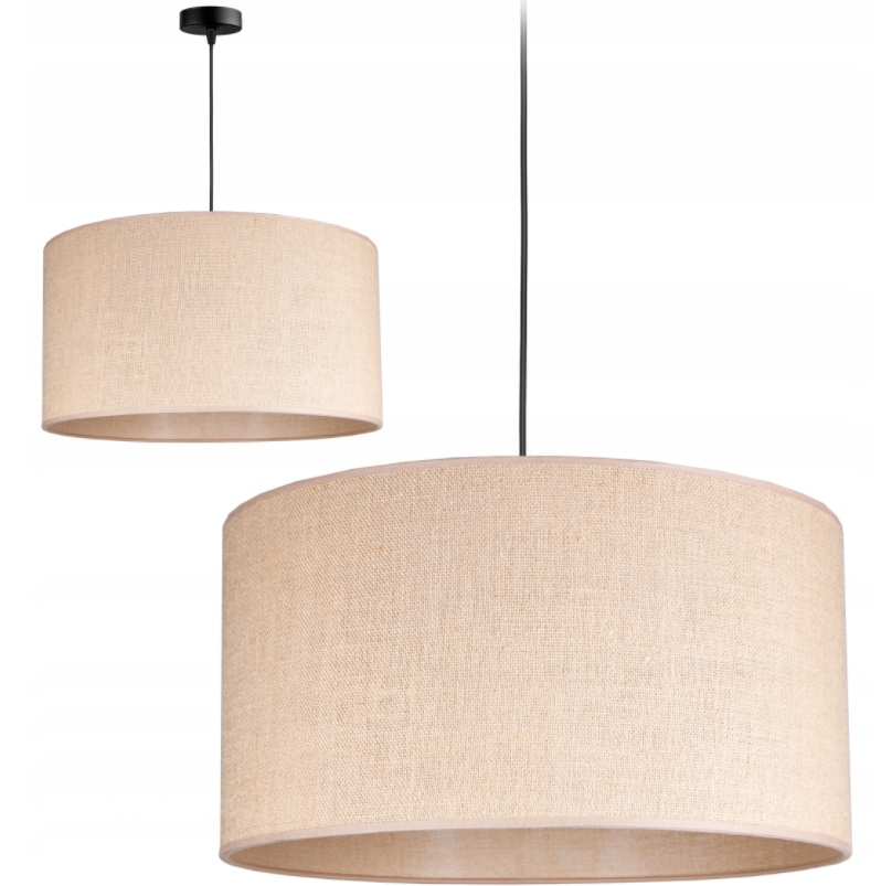 LAMPA WISZĄCA SUFITOWA ŻYRANDOL ABAŻUR BOHO JUTA