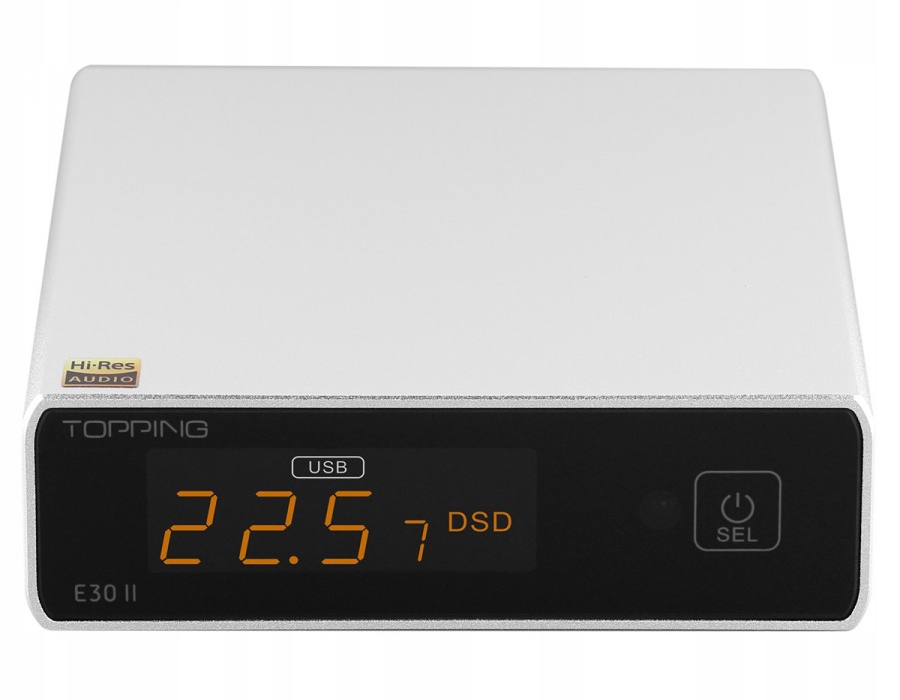 Topping E30 II (Strieborný) 2x Akm AK4493S 32bit 768kHz DSD512