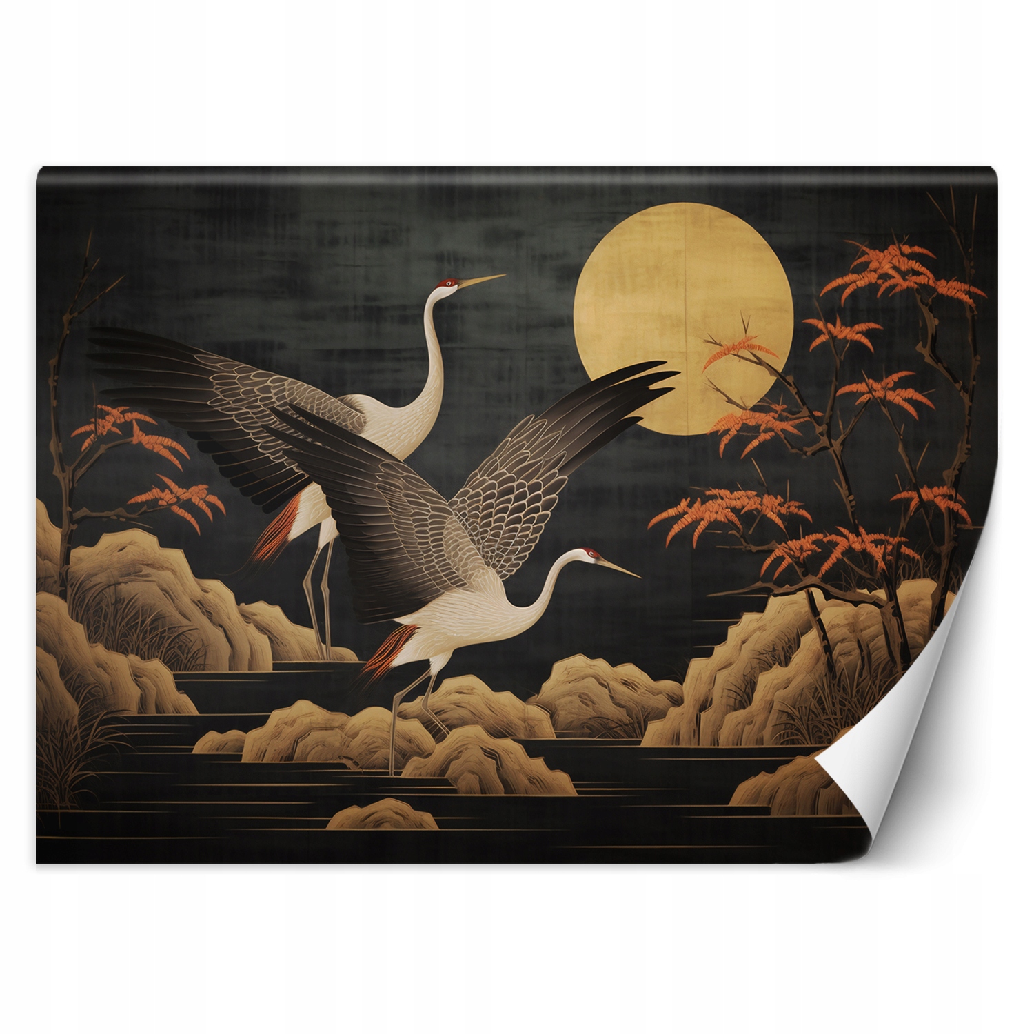 Fototapeta Pávi na pozadí měsíce 250x175