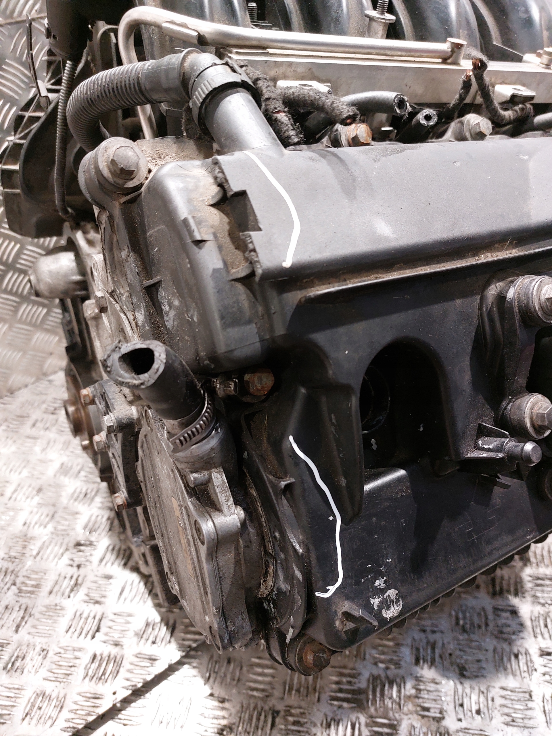 engine pillar unprotected BMW E87 120I N46B20BY