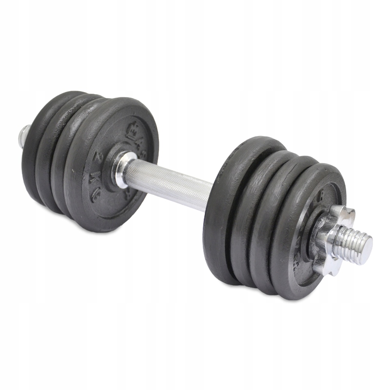 Hantle Zestaw MASTER 15kg Gryf + 8 Talerzy