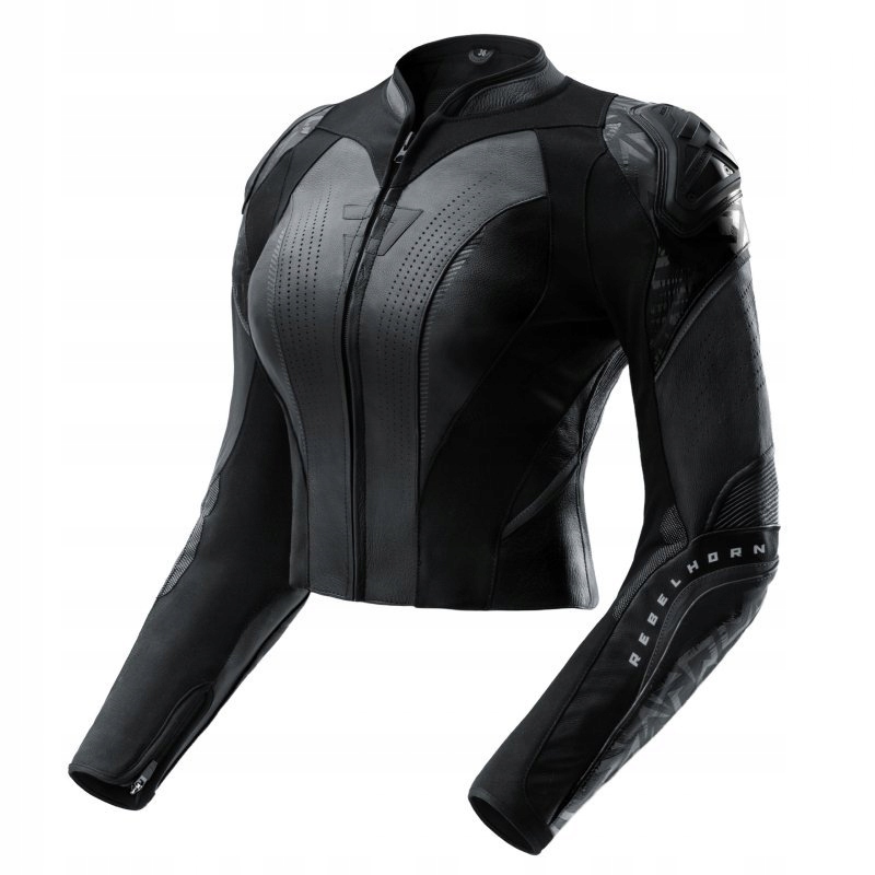Dámska Kožená Motocyklová Bunda Rebelhorn Diva Rs Black W42