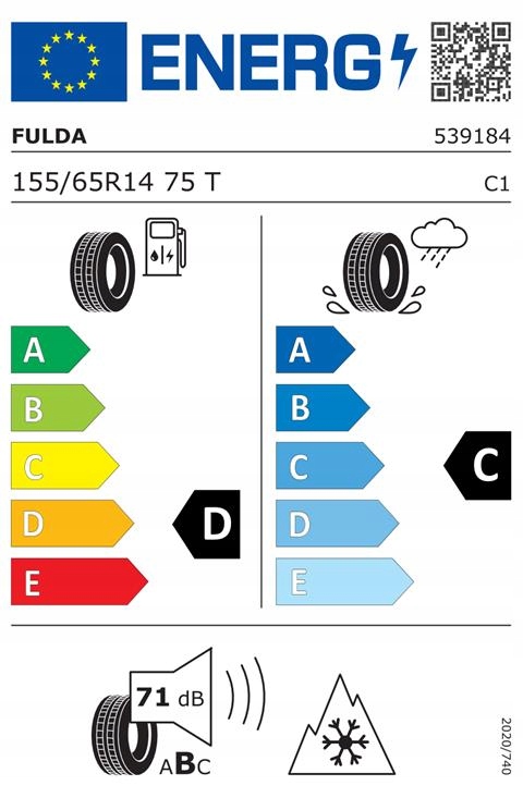 4x opony całoroczne Fulda MultiControl 155/65R14 75T Marka Fulda