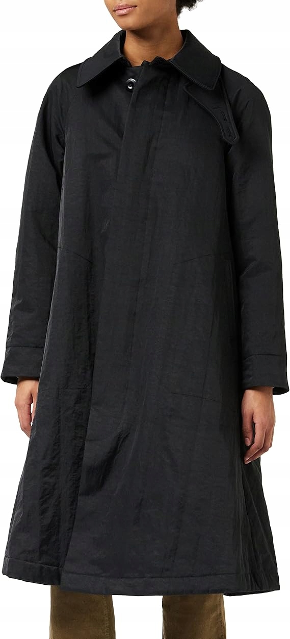 G-star Raw Černý Klasický Kabát S Podšívkou Ke Kolenům M 6BA