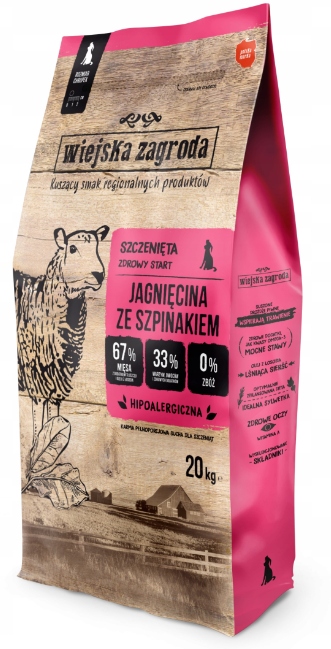 Wiejska Zagroda Jagnięcina ze Szpinakiem 20kg