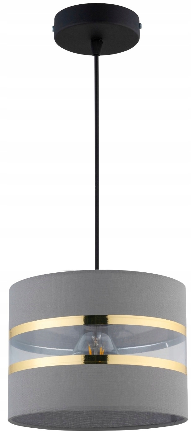 

Lampa Wisząca Sufitowa Abażur Led Szary