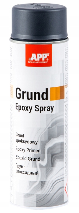 

App Podkład Grund Epoxy Spray 500ml Ciemnoszary
