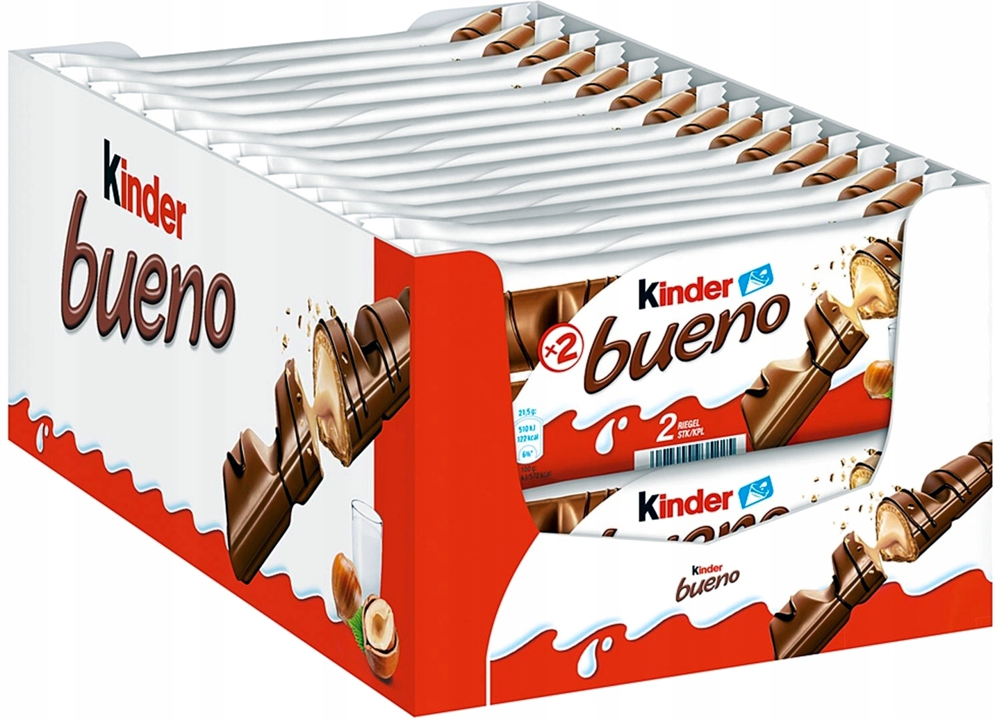 Levně Originální oplatky Kinder Bueno od Ferrero Display 15 Kusů x 43 g