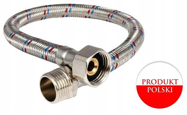 WĄŻ-WĘŻYK DN8 NAK-WKR 3/8''x3/8'' DŁUGOŚĆ 150cm PL Marka HF