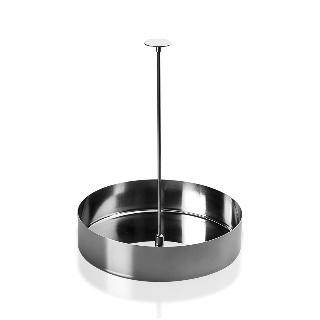 Mepra Stile Oceľový košík s držiakom na korenie okrúhly 22 cm, strieborný