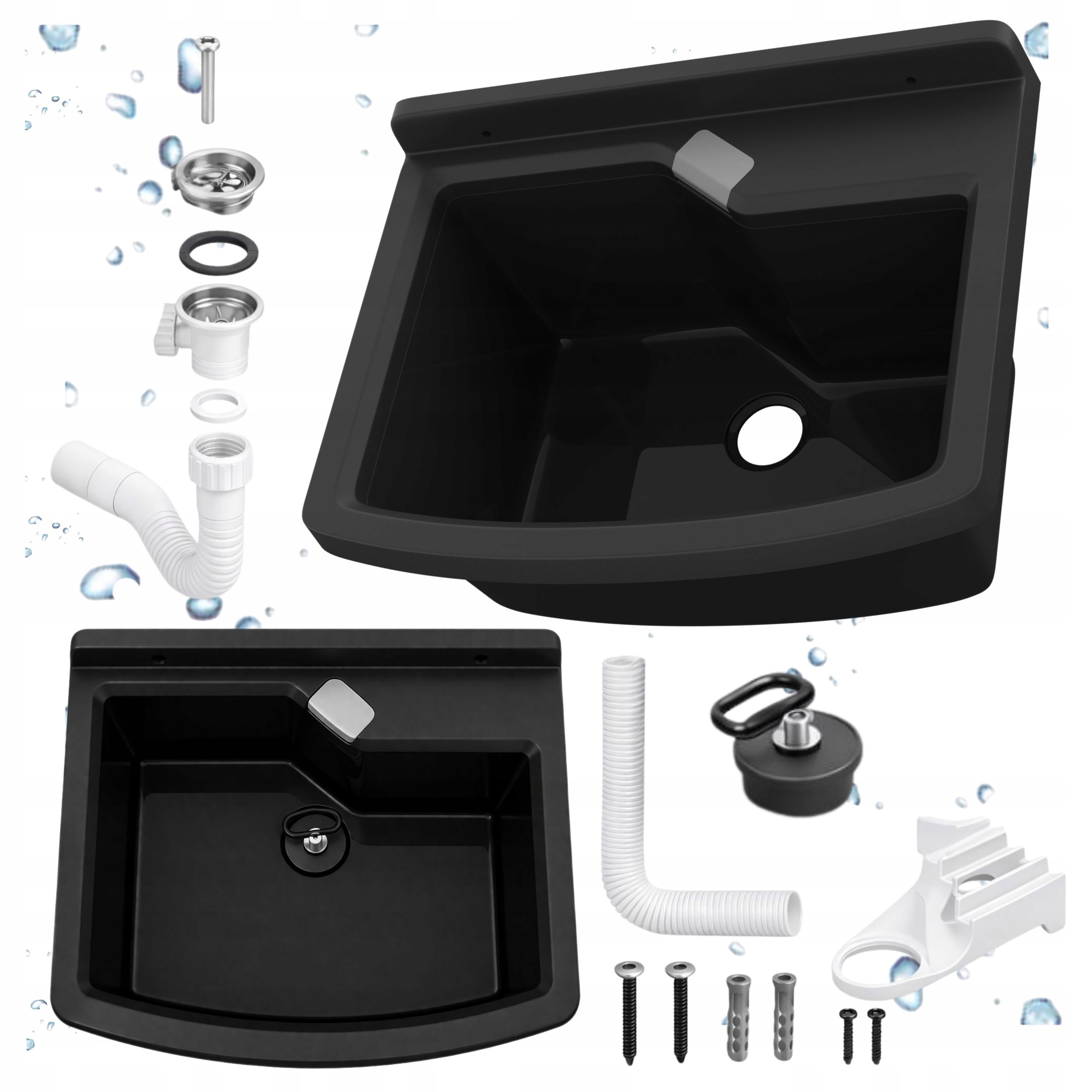 Technický Dřez Technická Komora Černá Libre 50 Garáž Prádelna Kotelna