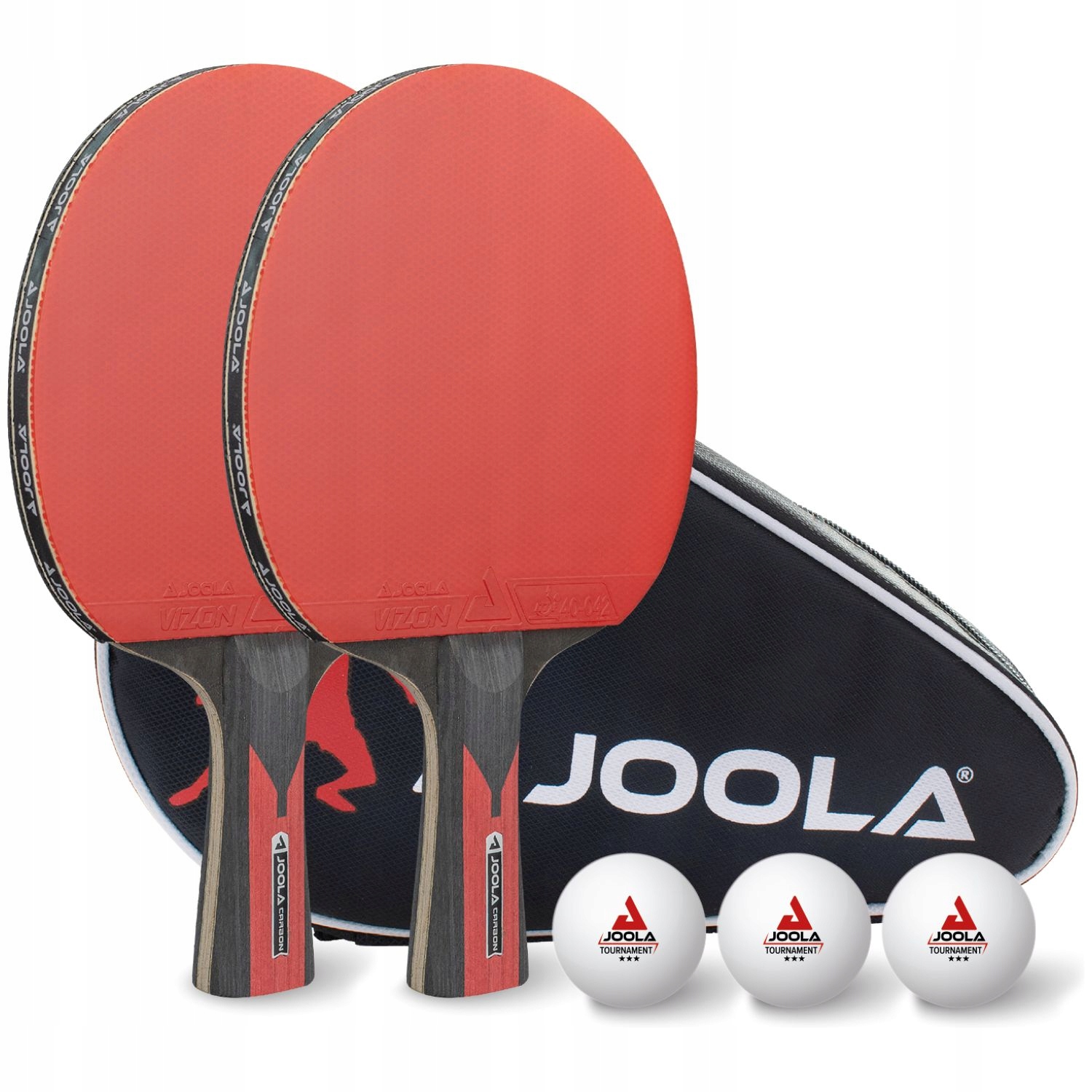 Sada raket na stolní tenis Obal na míčky Joola Set Duo Carbon