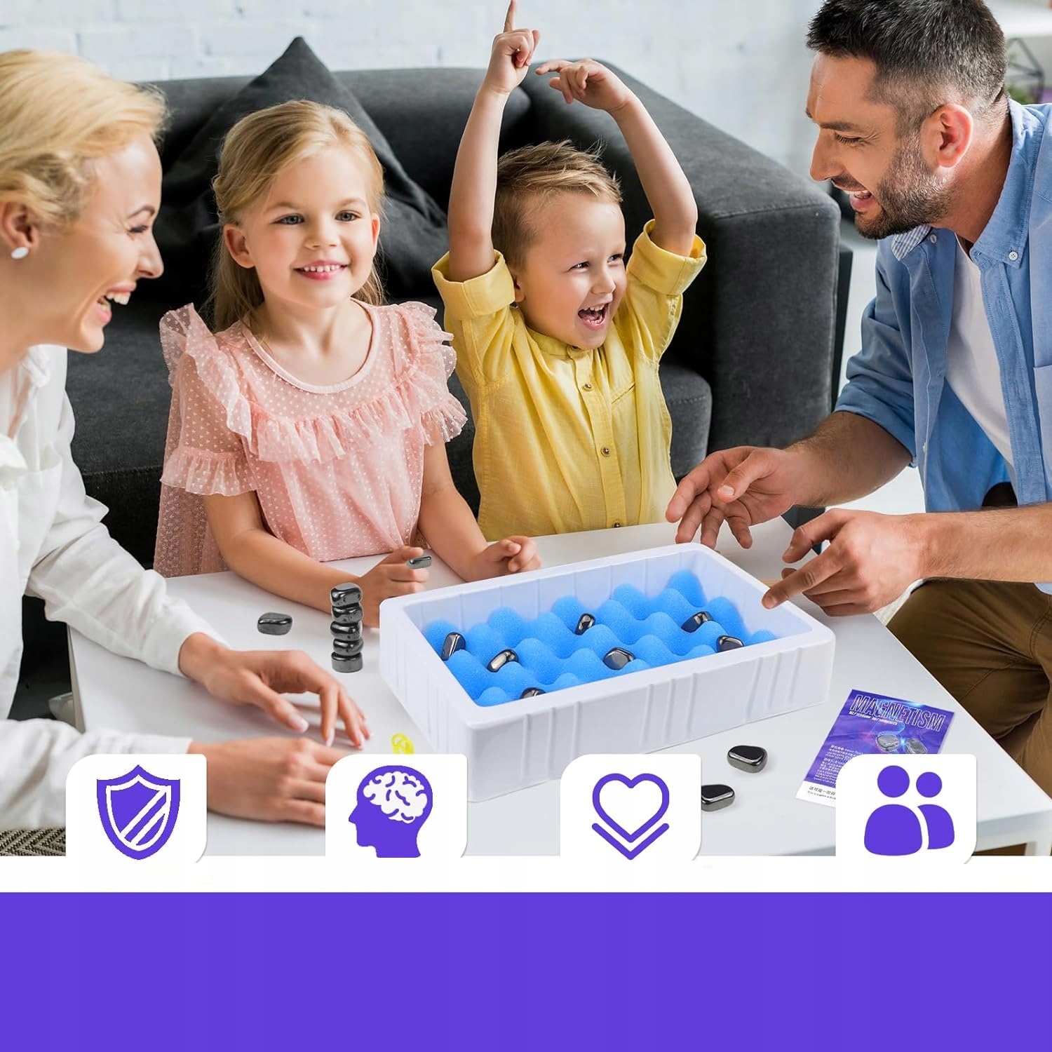 MAGNETYCZNA SZACHOWNICA KAMYKI MAGNESY ZABAWA GRA DLA DZIECKA PODRÓŻNA FUN Producent inny