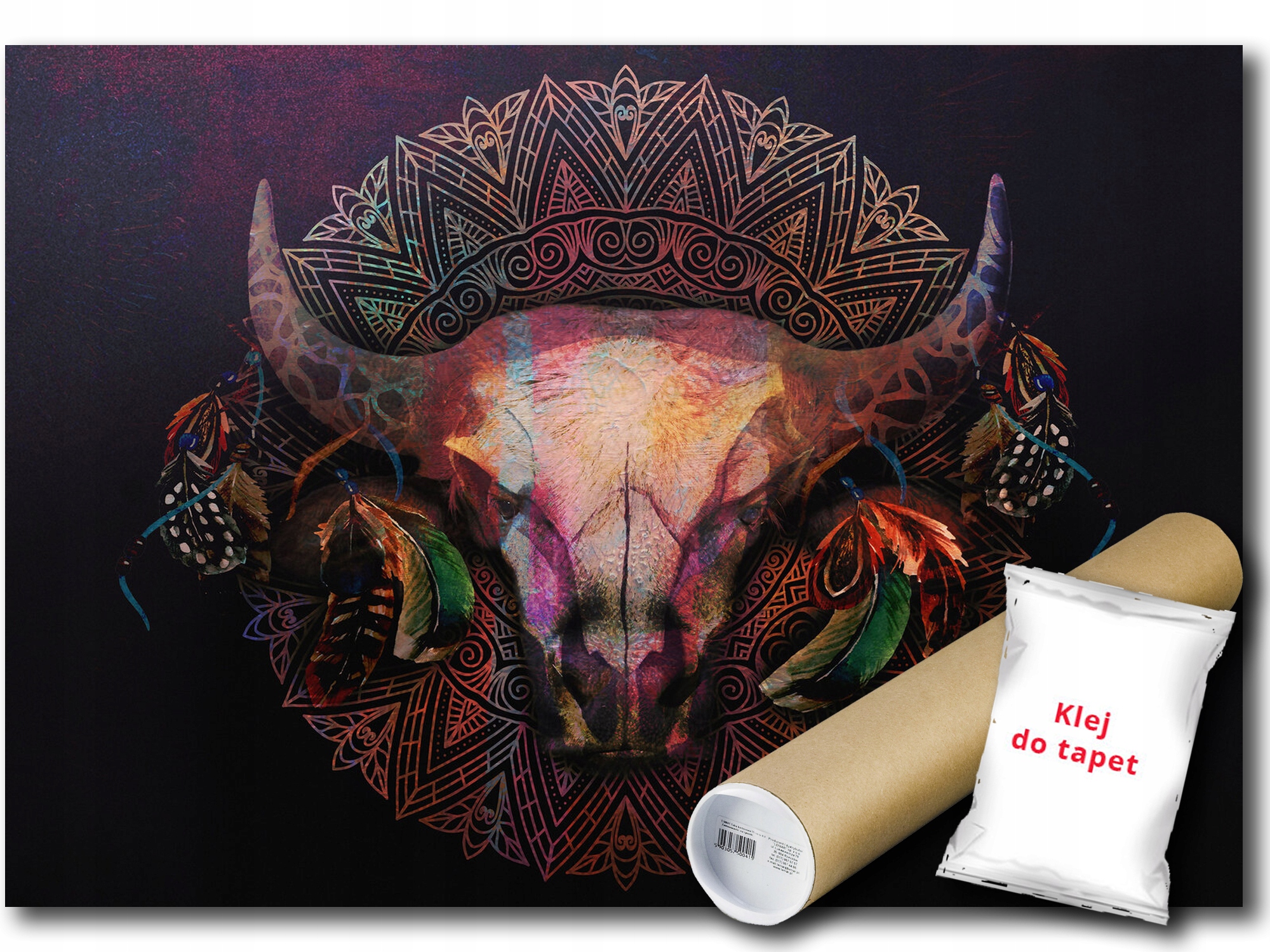 Fototapeta Flizelina Mandala Lebka Etno 368x254