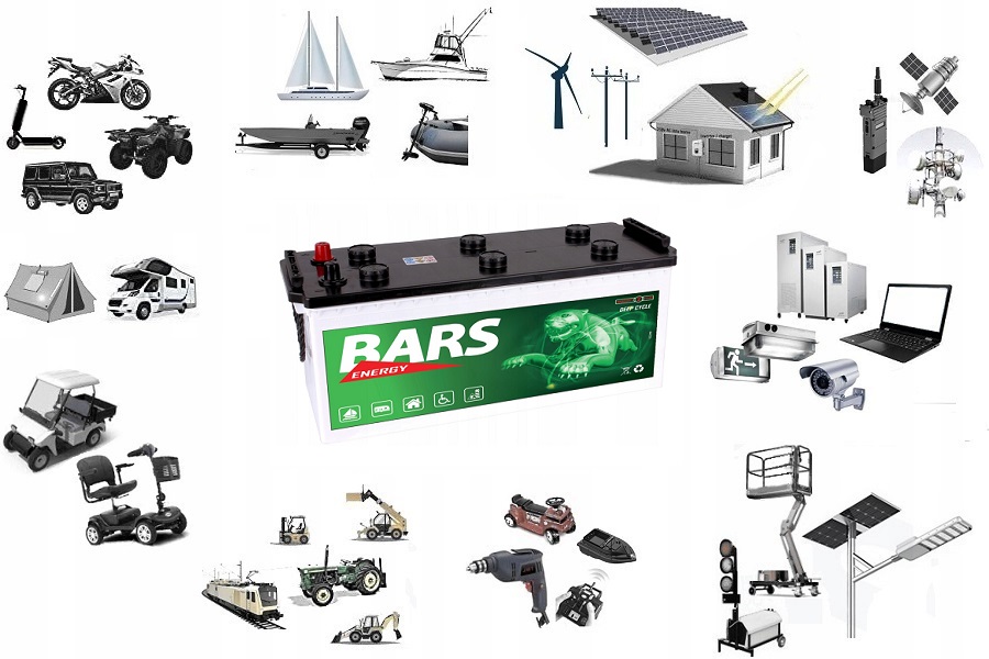 AKUMULATOR AGM 12V 145Ah DEEP-CYCLE zasilanie łodzi kampera paneli UPS Marka Bars