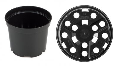 

Doniczka Produkcyjna Okrągła Czarna 26cm 7,5L