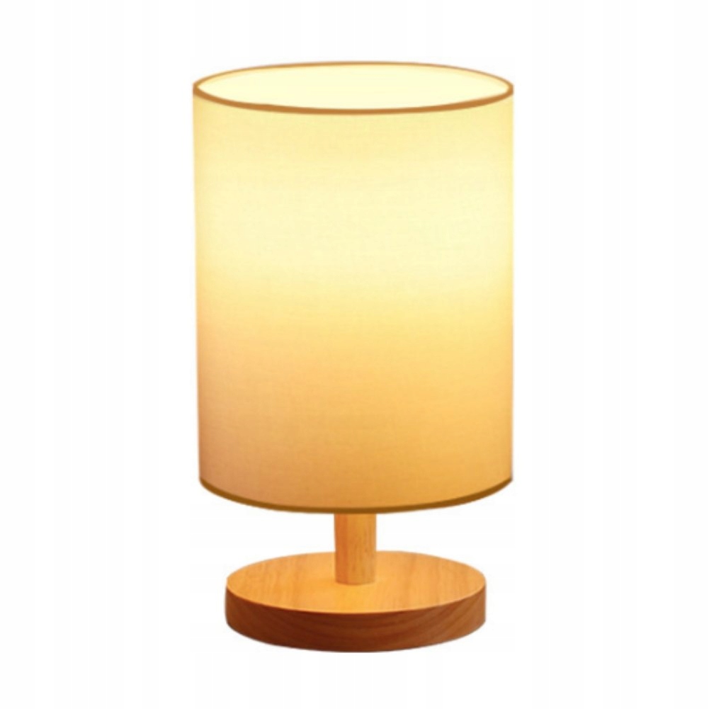 LAMPKA NOCNA DLA DZIECKA DO SYPIALNI ABAŻUR DREWNO