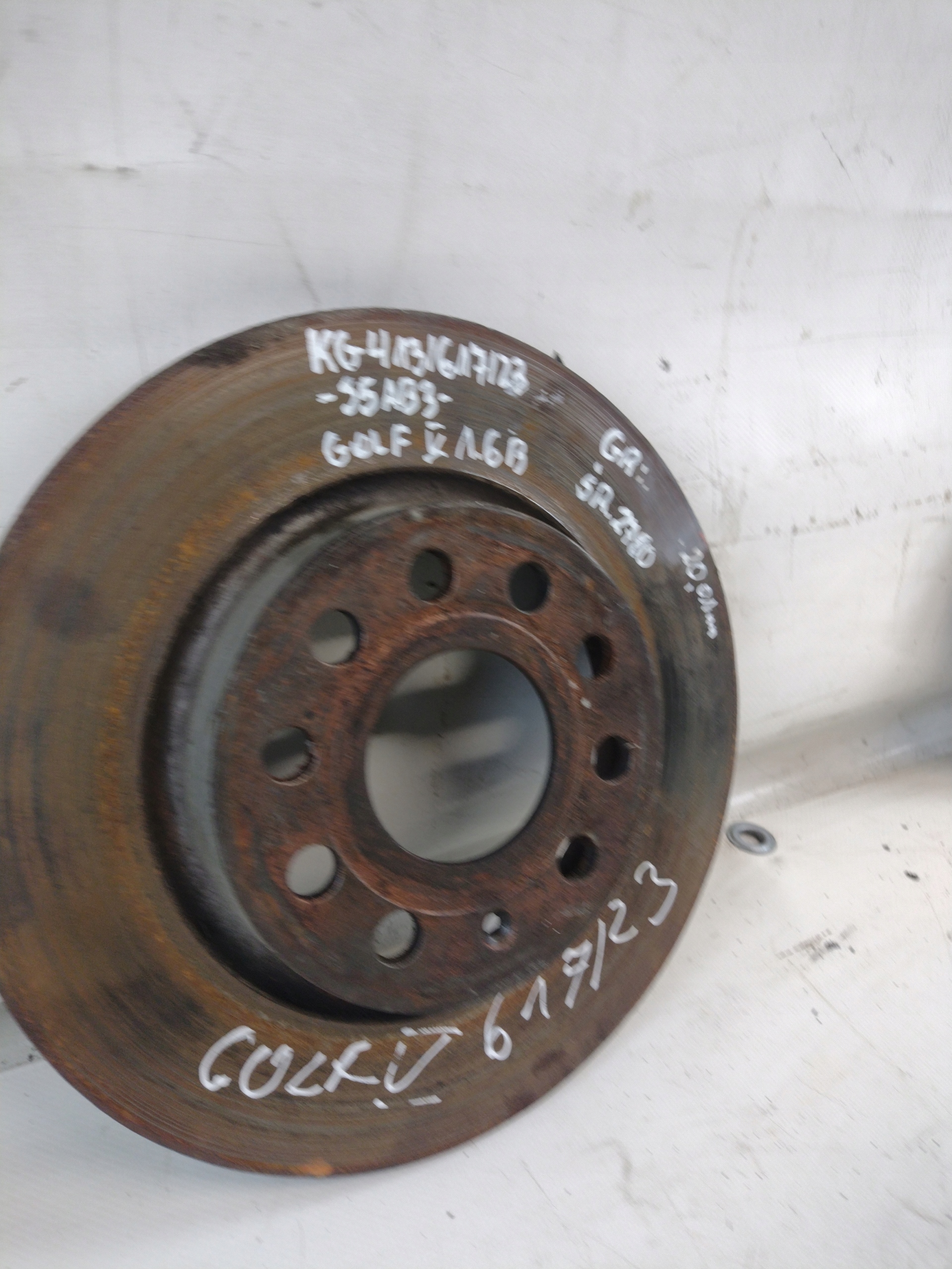 discs brake 2SZT. front 280MM VOLKSWAGEN GOLF 5 V 1.6B 06r.