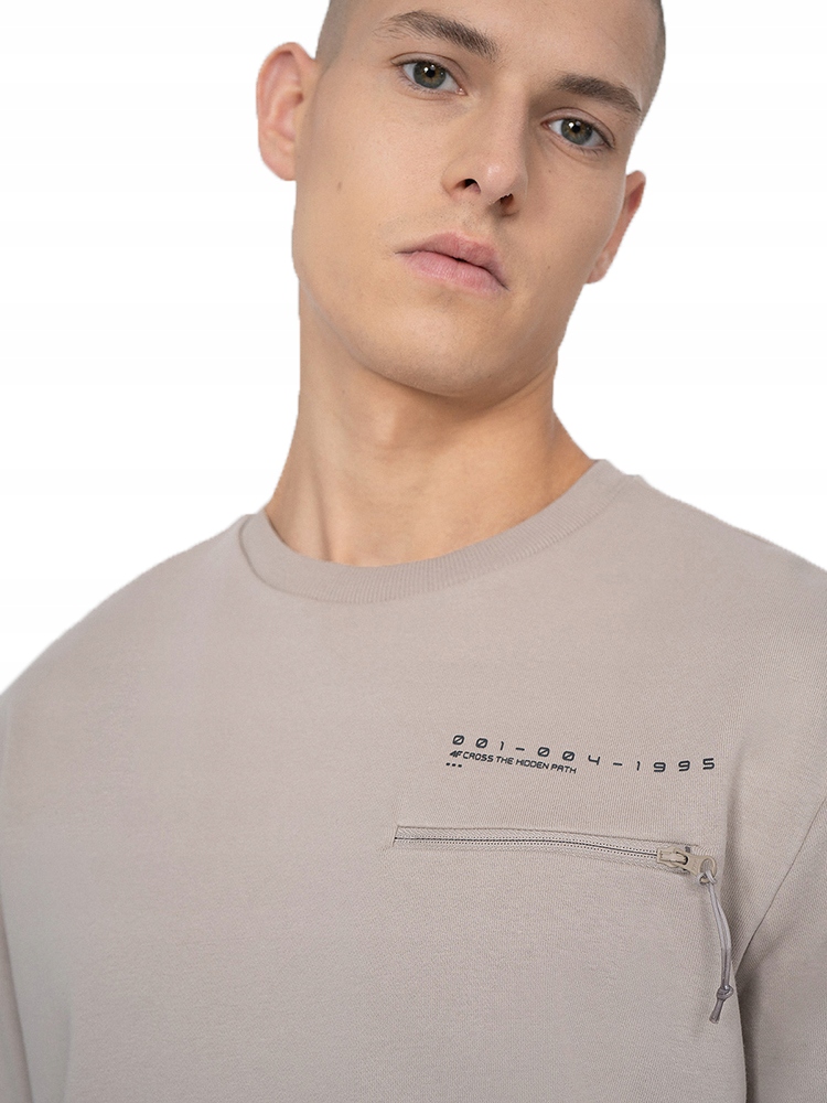 BLUZA MĘSKA 4F DRESOWA SPORTOWA BEZ KAPTURA Model 4FSS23TSWSM225
