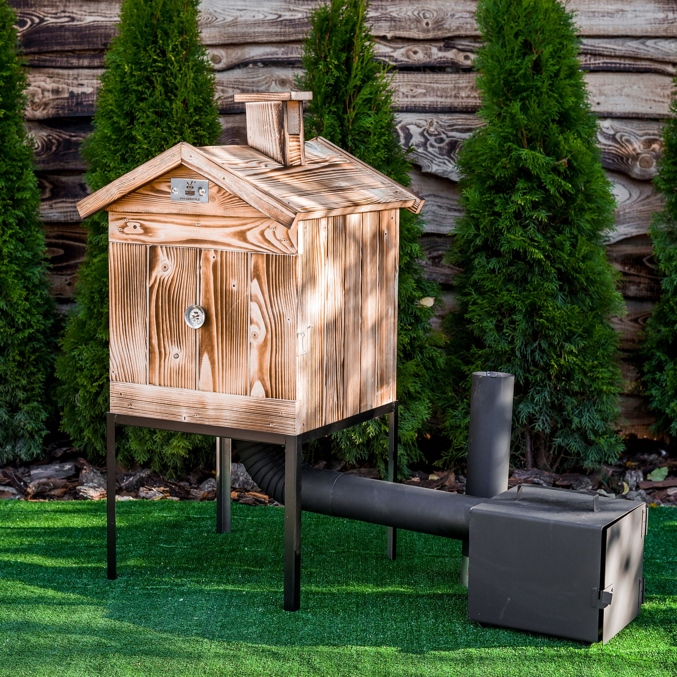 WĘDZARNIA OGRODOWA DOMOWA DREWNIANA DRZWICZKI IMPREGNACJA OPALANIE Kod producenta 5905214400552
