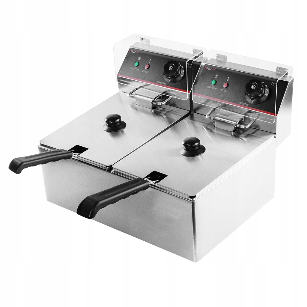 Elektrická fritéza 2x8L Dvoukomorová Gastronomická 6600W Mega-M