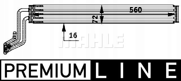 CHLODNICA OLEJU CLC 48 000P MAHLE Part manufacturer Mahle