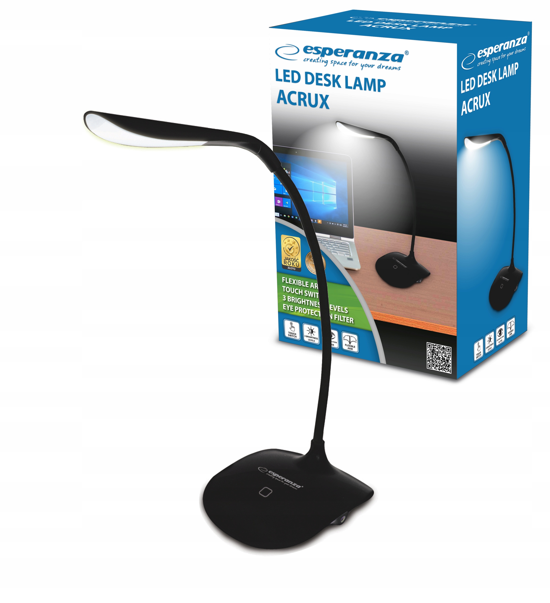 

Lampka Na Biurko Biurkowa Szkolna 14 Led Usb Dotyk