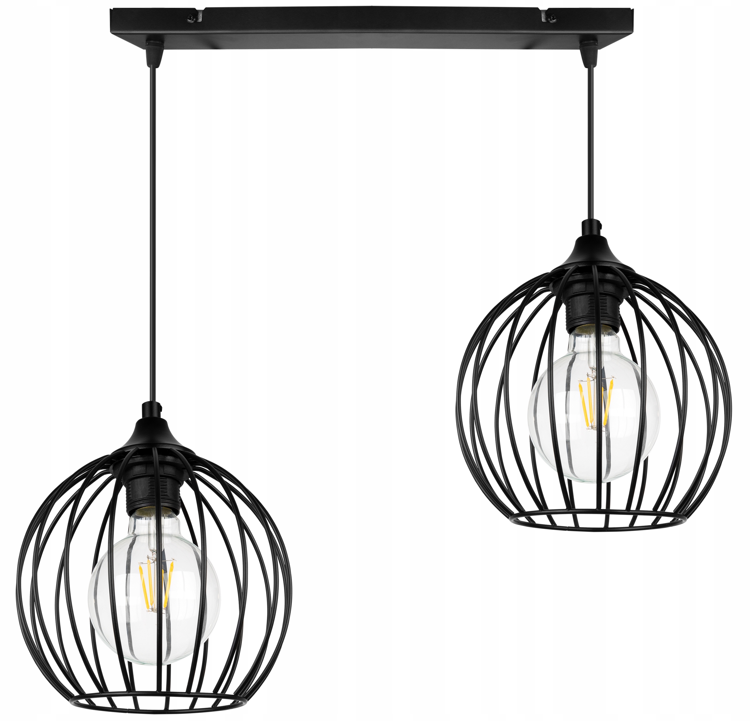 

Nwoczesna Lampa Nad Stół Czarna Wisząca Loft Led