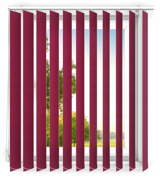 

Żaluzja Pionowa Burgundowa 140cm x 160cm