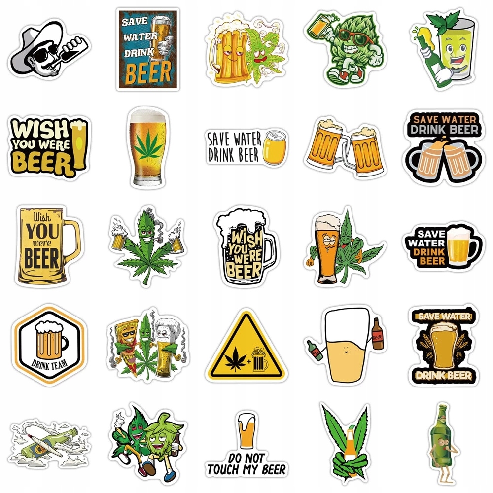 

Naklejki Na Laptop Stickerbomb MIX Piwo 50 szt