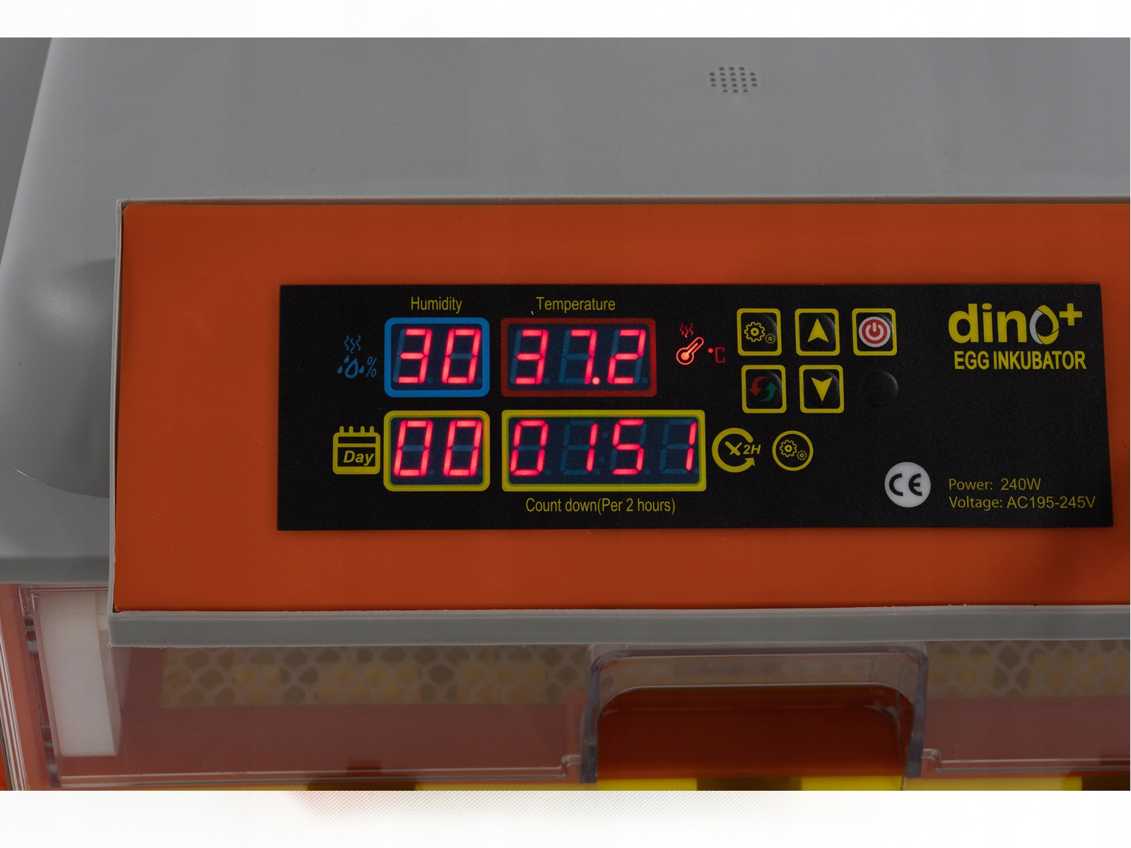 INKUBATOR AUTOMATYCZNY DINO Plus 46 klujnik wylęgarka + AKCESORIA LĘGOWE Waga produktu z opakowaniem jednostkowym 8 kg