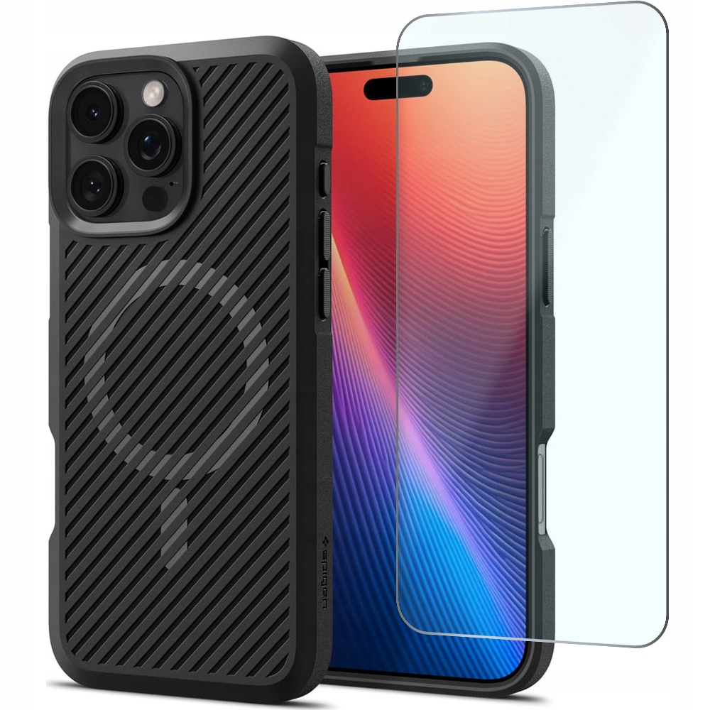 Etui Spigen do iPhone 16 Pro, mocne, ochronne, case do MagSafe szkło