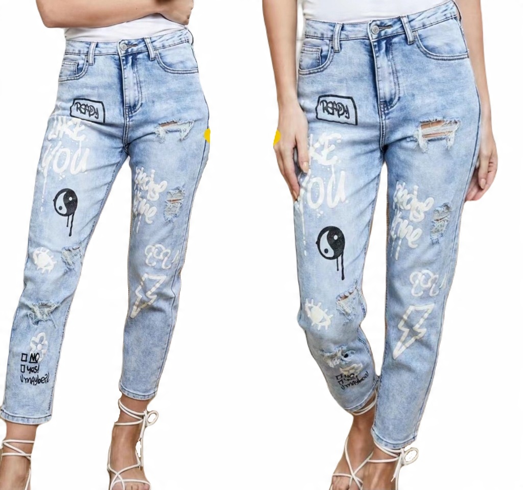 

Spodnie jeansy Baggy damskie roz.40