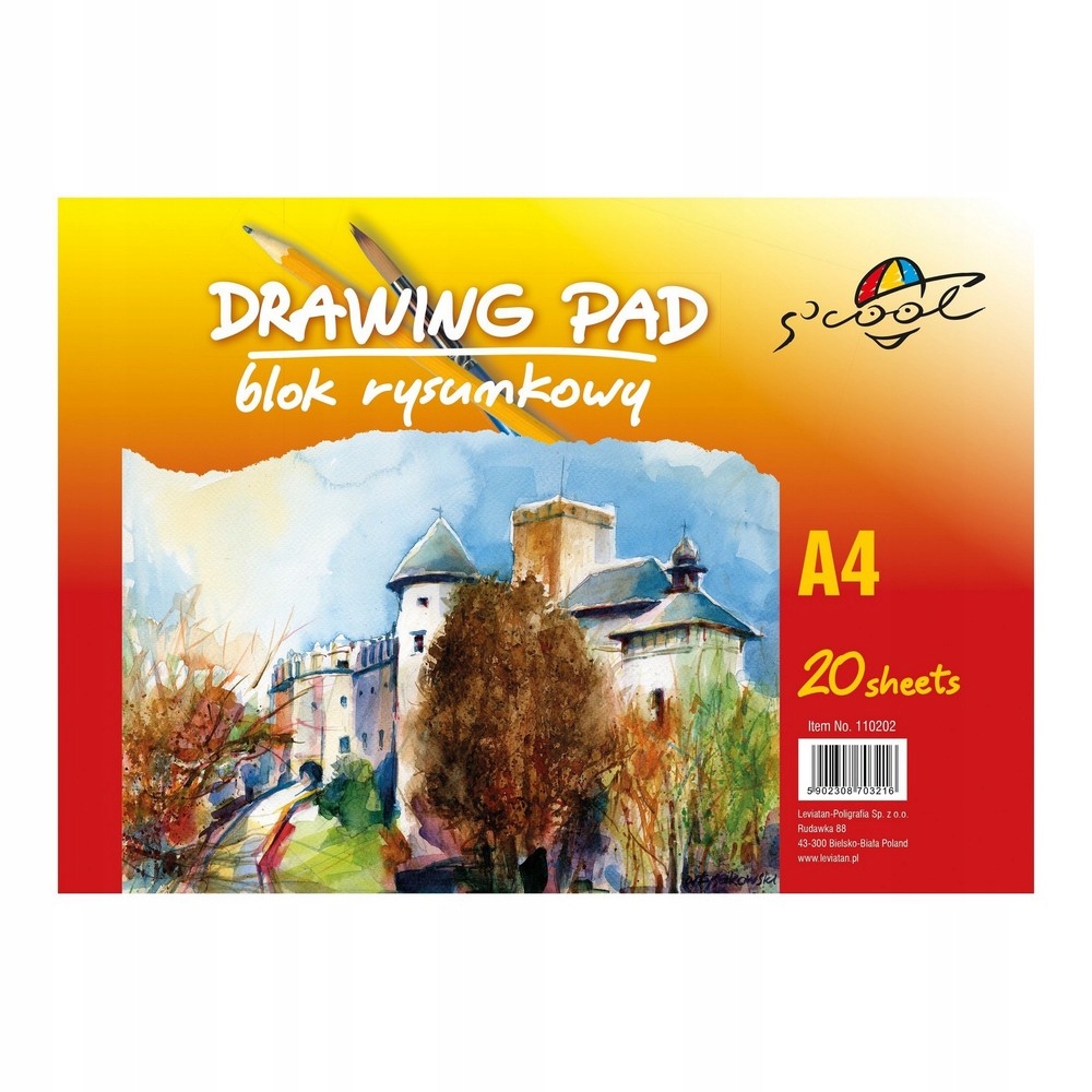 

Blok Rysunkowy Rysownik A4 20K 90gsm