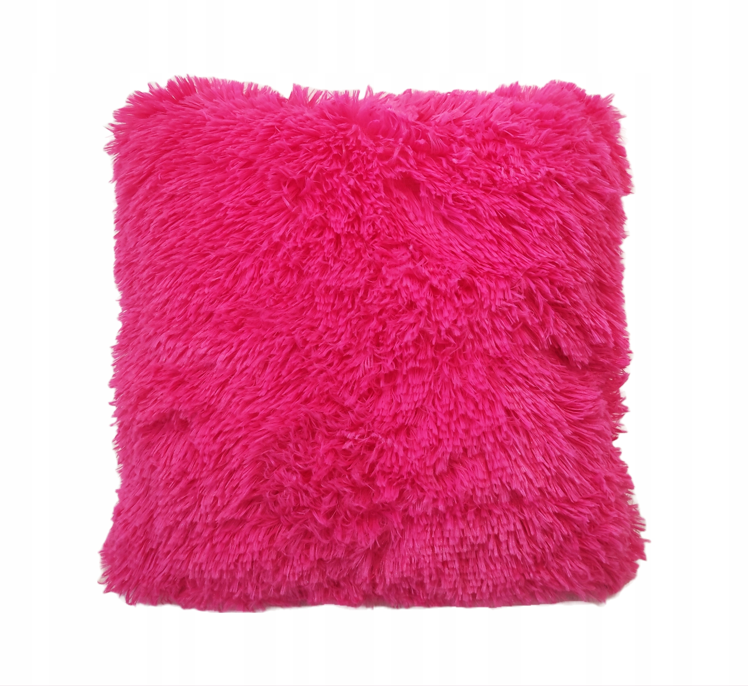 RÓŻOWA MALINOWA PODUSZKA 40x40 FUTERKO Włochacz