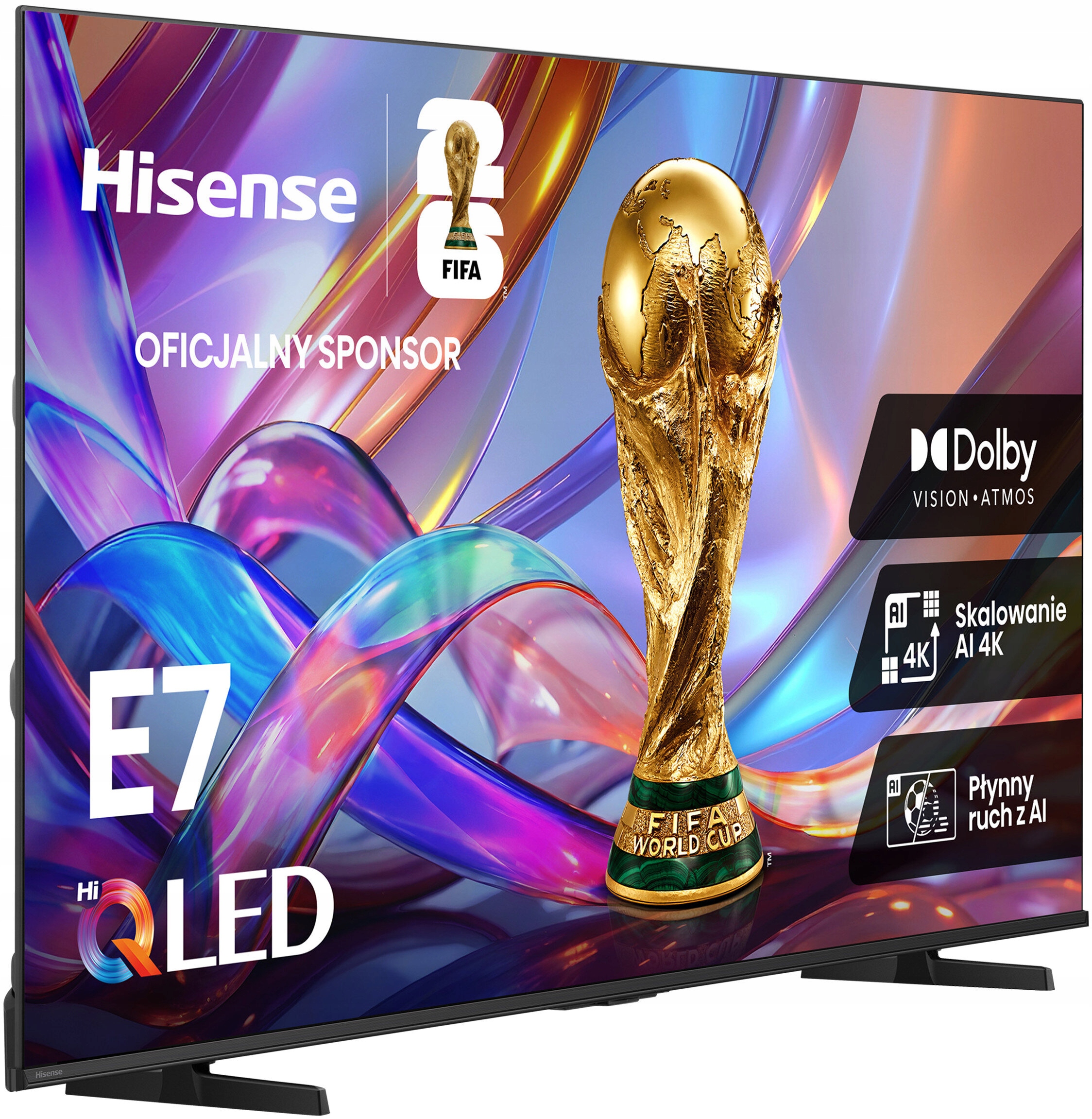 Hisense 50E7S 50" QLED 4K Smart TV Funkcje AI Dolby Vision Dolby Atmos HDMI 2.1 DVB-T2