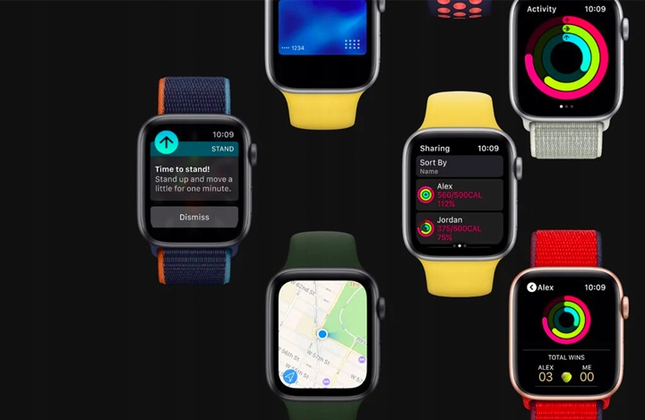 Smartwatch Apple Watch series 6 44mm GPS + Cellular złoty zaplombowany Model Watch series 6 GPS + Cellular